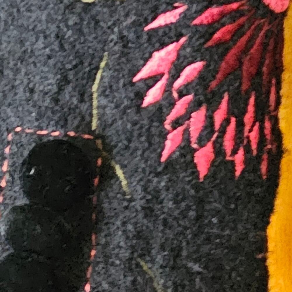 Covelo 100% Wool Embroidered Black Jacket - Picture 6 of 6